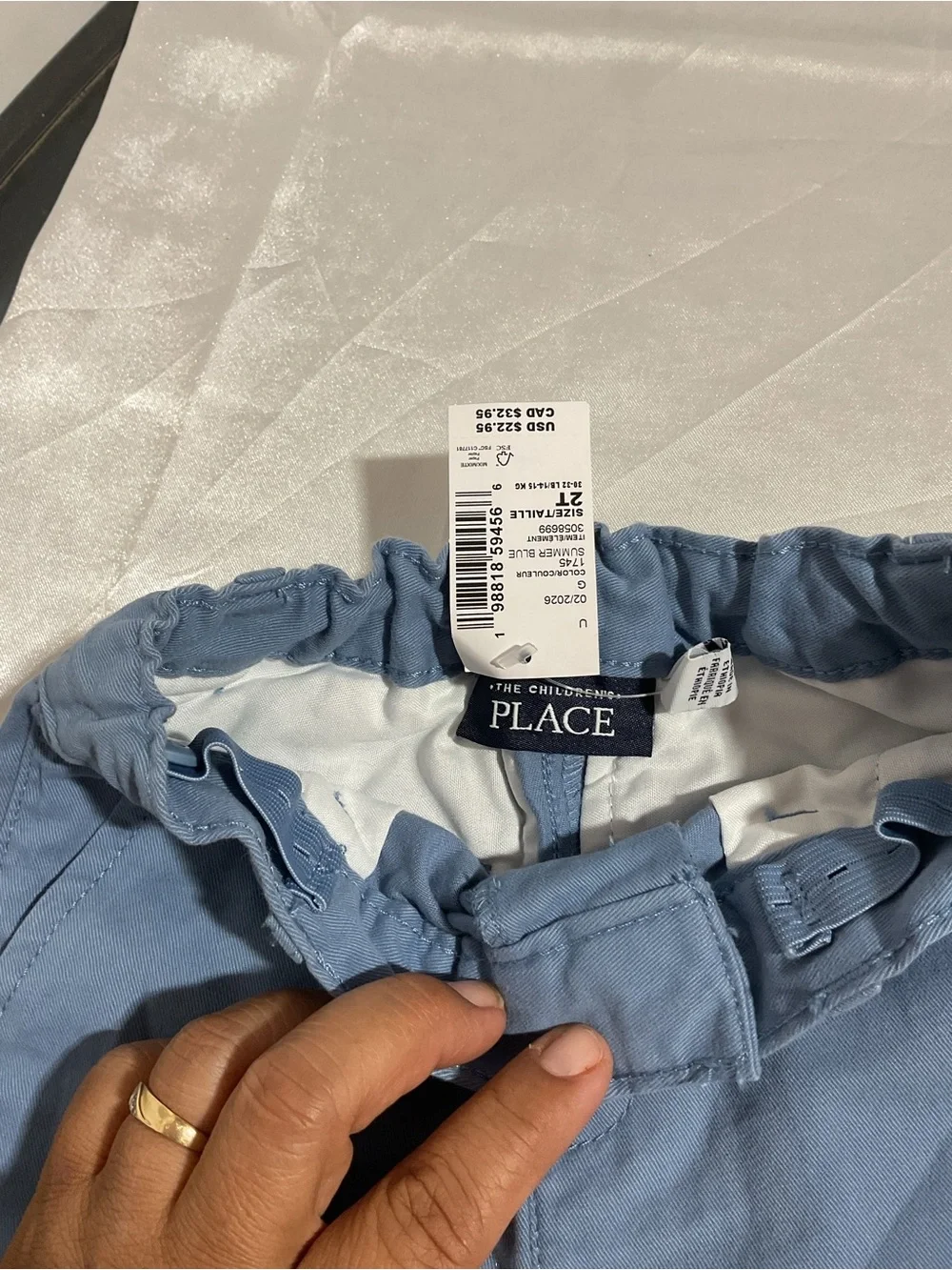 Blue and Cream kids Casual Shorts - Lightweight Summer Style